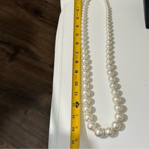 Vintage glass faux pearls graduated design - Picture 4 of 6